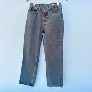 Zara Brown Denim Straight Leg High Rise Jeans Tik Tok Viral Straight Leg Size 4